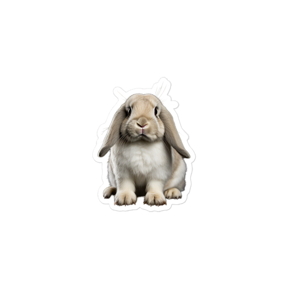 English Lop Bunny Sticker - Stickerfy.ai