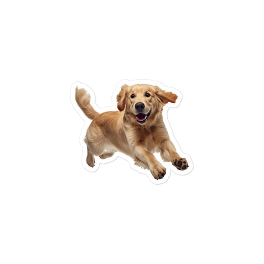 Golden Retriever Sticker - Stickerfy.ai