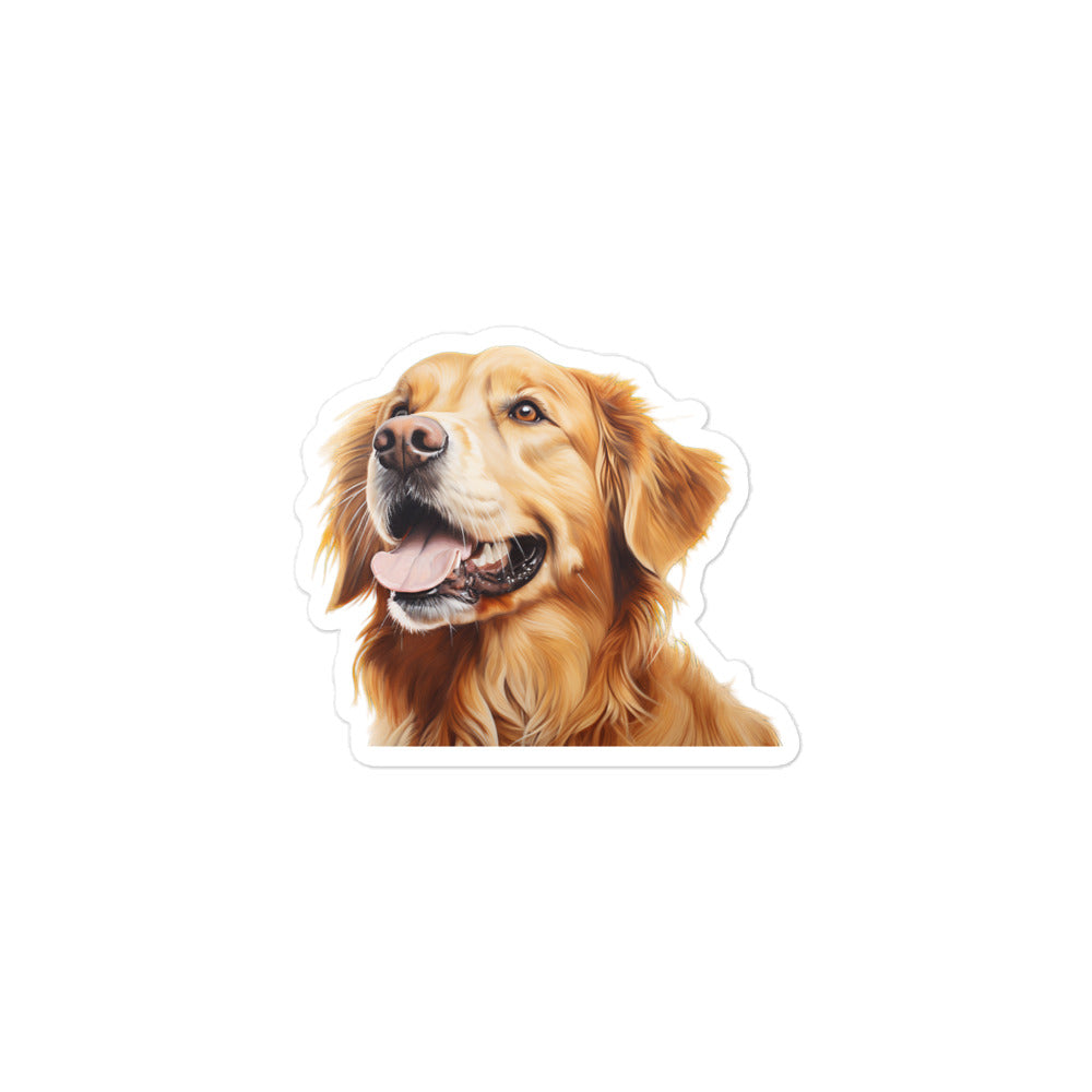 Golden Retriever Sticker - Stickerfy.ai