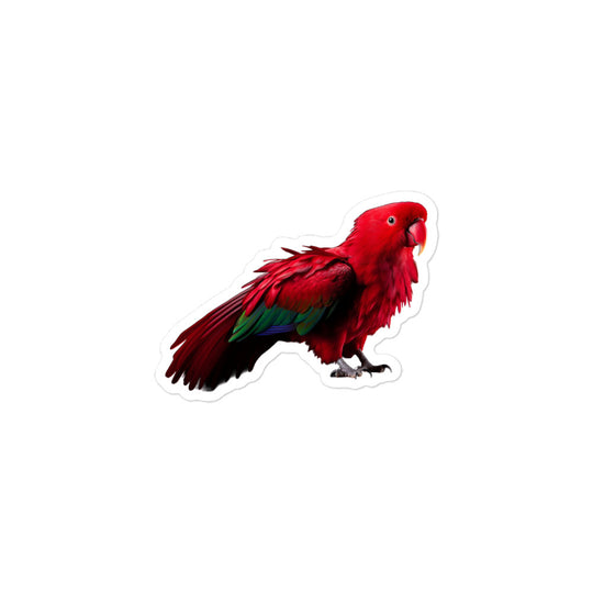 Eclectus Parrot Sticker - Stickerfy.ai