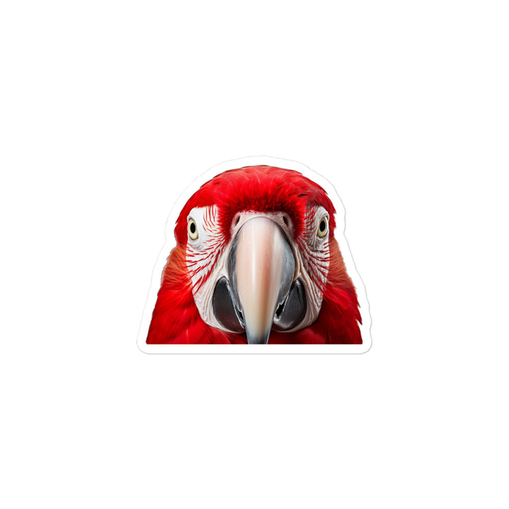 Scarlet Macaw Sticker - Stickerfy.ai