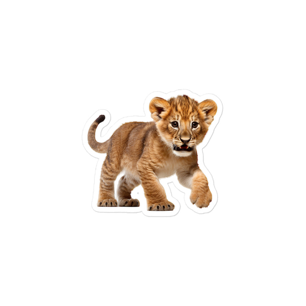 African Lion Sticker - Stickerfy.ai