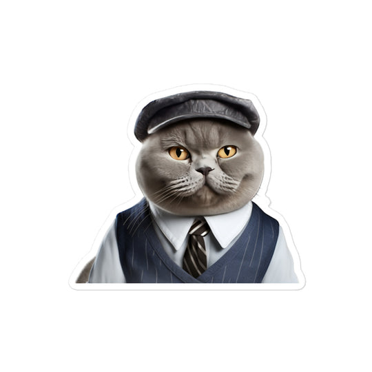 British Shorthair Transit Operator Sticker - Stickerfy.ai