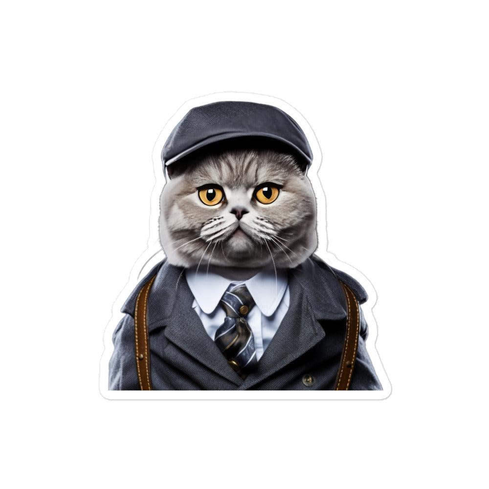 British Shorthair Transit Operator Sticker - Stickerfy.ai