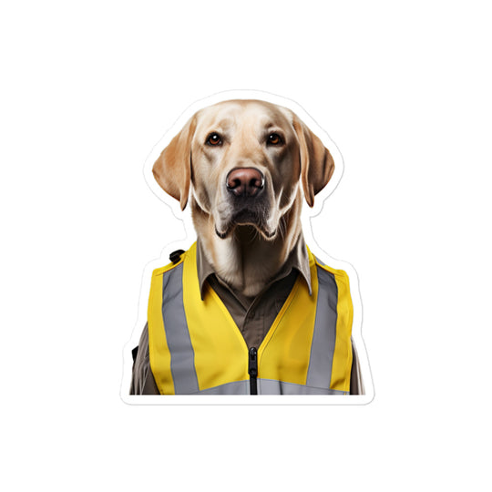 Labrador Retriever Transit Operator Sticker - Stickerfy.ai