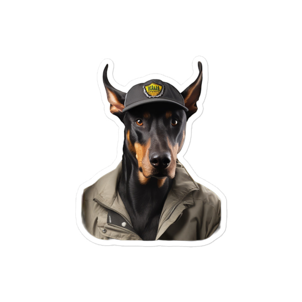 Doberman Transit Operator Sticker - Stickerfy.ai