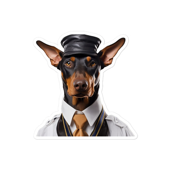 Doberman Transit Operator Sticker - Stickerfy.ai