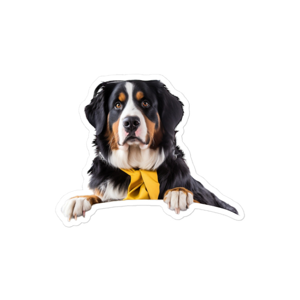 Bernese Mountain Transit Operator Sticker - Stickerfy.ai