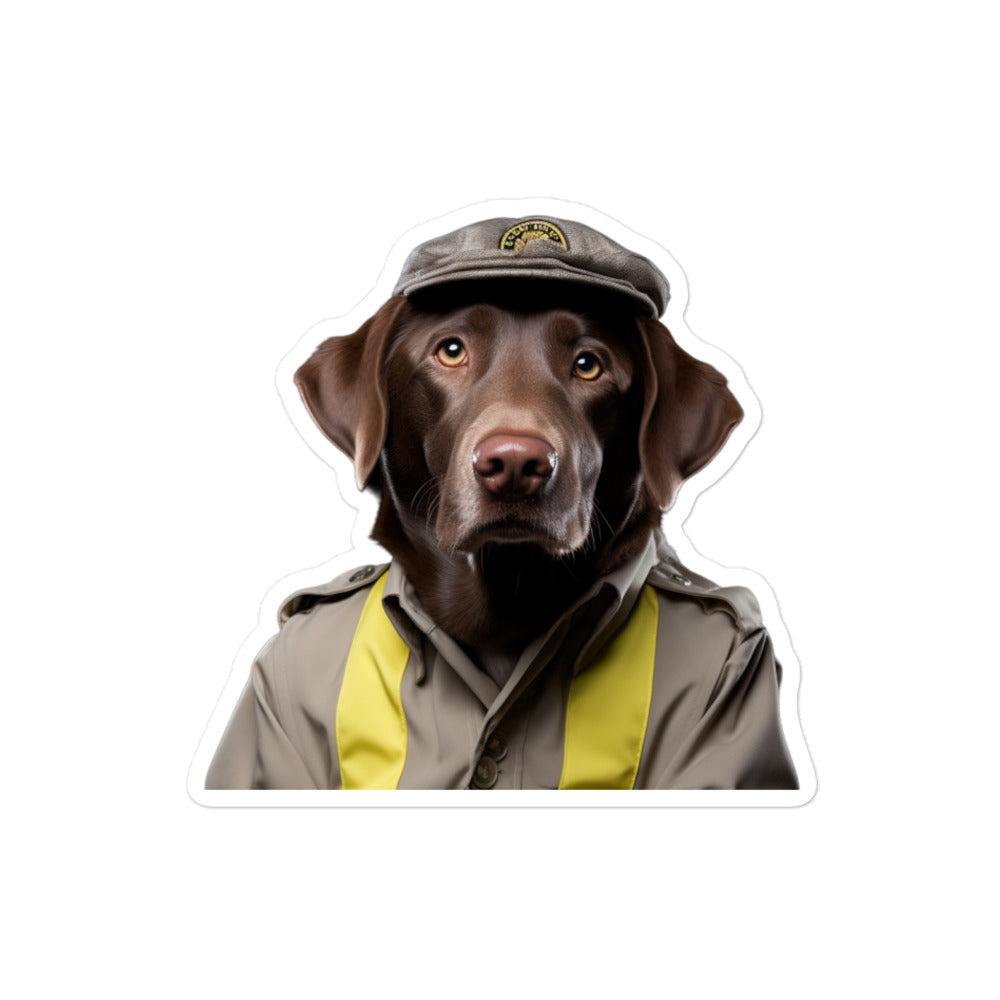 Labrador Retriever Transit Operator Sticker - Stickerfy.ai