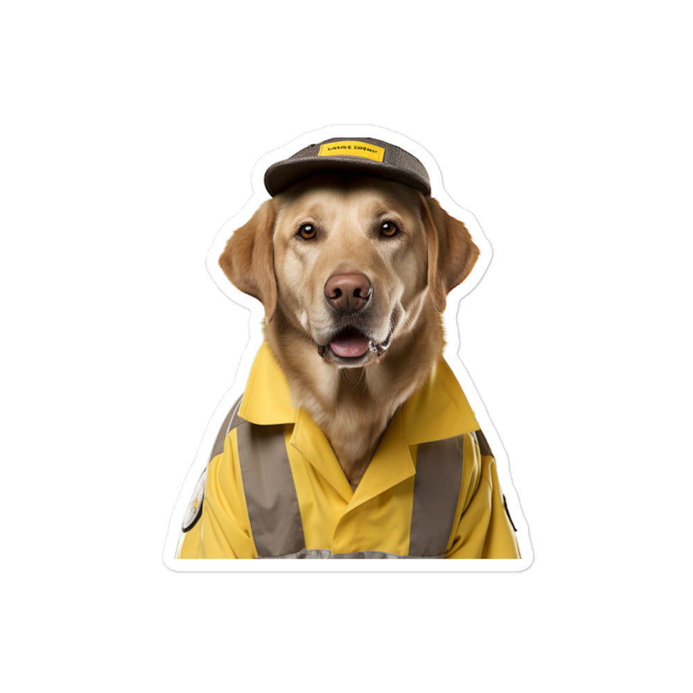 Labrador Retriever Transit Operator Sticker - Stickerfy.ai