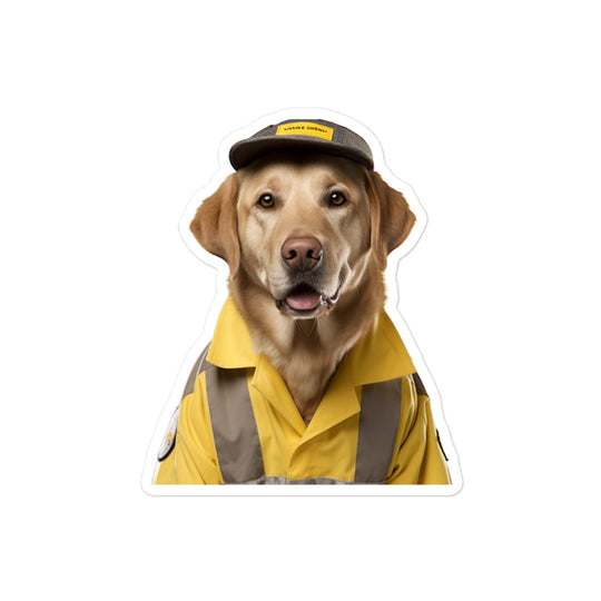 Labrador Retriever Transit Operator Sticker - Stickerfy.ai