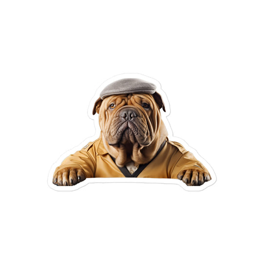 Shar Pei Transit Operator Sticker - Stickerfy.ai