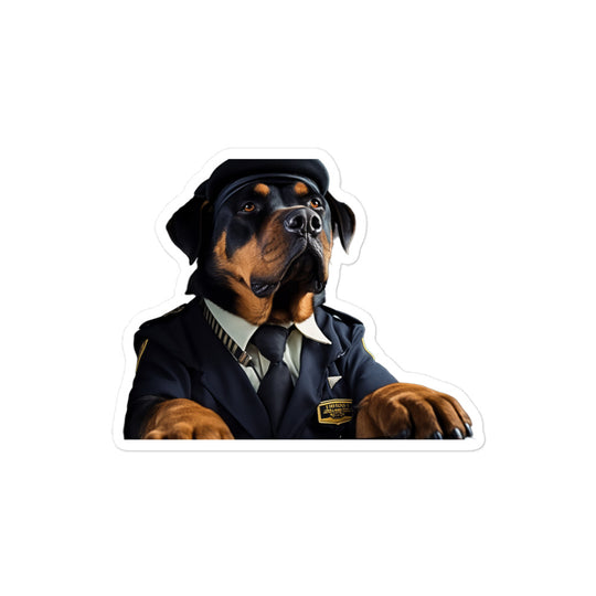 Rottweiler Transit Operator Sticker - Stickerfy.ai