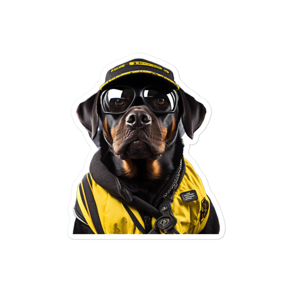 Rottweiler Transit Operator Sticker - Stickerfy.ai