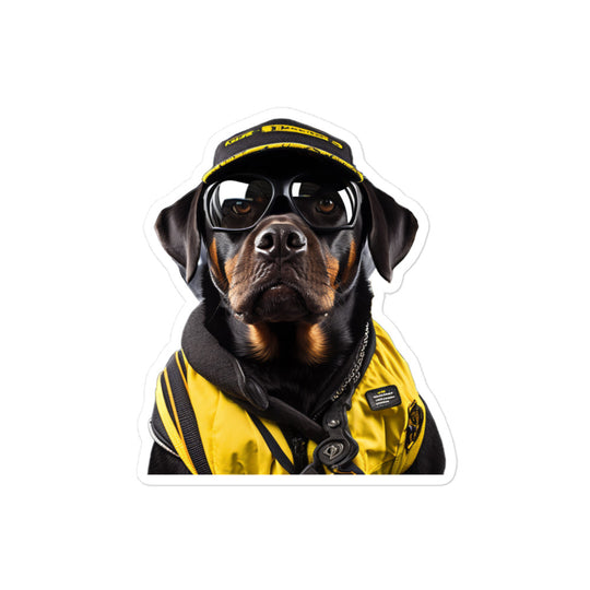 Rottweiler Transit Operator Sticker - Stickerfy.ai