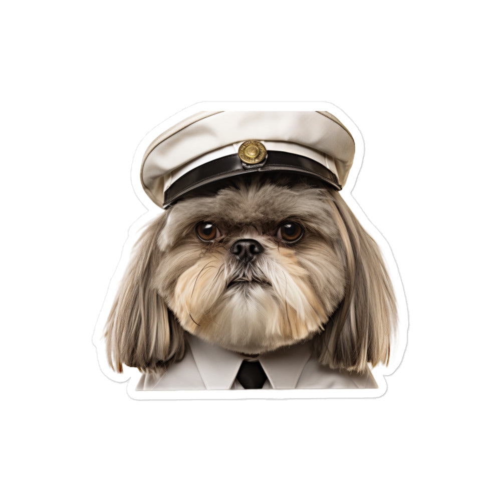 Shih Tzu Transit Operator Sticker - Stickerfy.ai