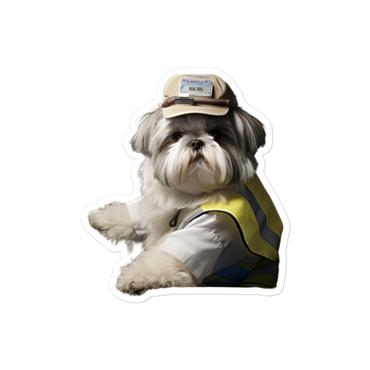 Shih Tzu Transit Operator Sticker - Stickerfy.ai