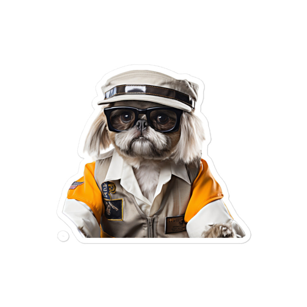 Shih Tzu Transit Operator Sticker - Stickerfy.ai