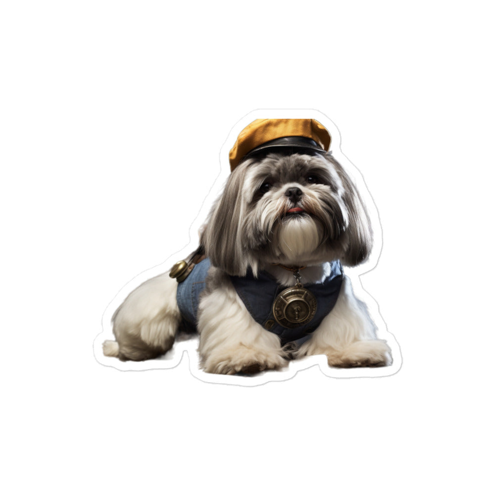 Shih Tzu Transit Operator Sticker - Stickerfy.ai