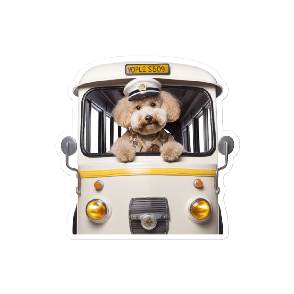 Poodle Transit Operator Sticker - Stickerfy.ai