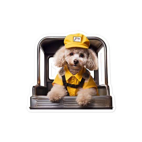 Poodle Transit Operator Sticker - Stickerfy.ai