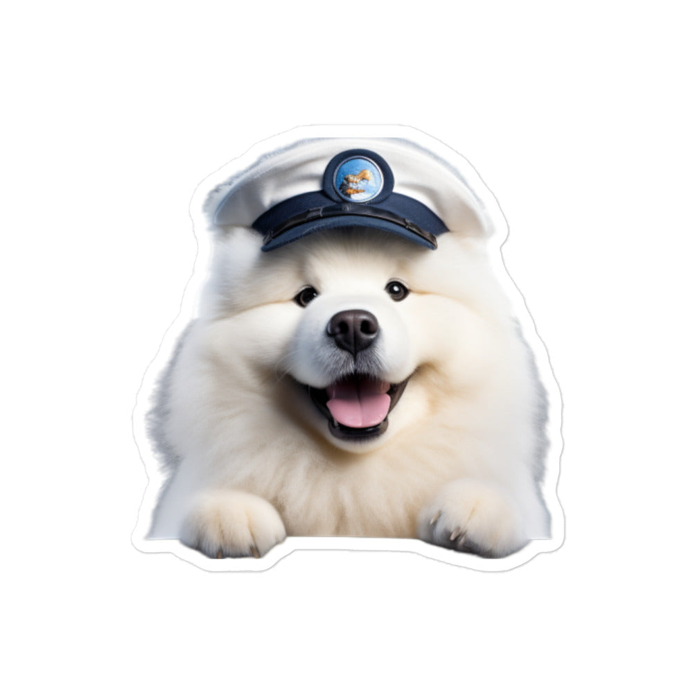 Samoyed Transit Operator Sticker - Stickerfy.ai