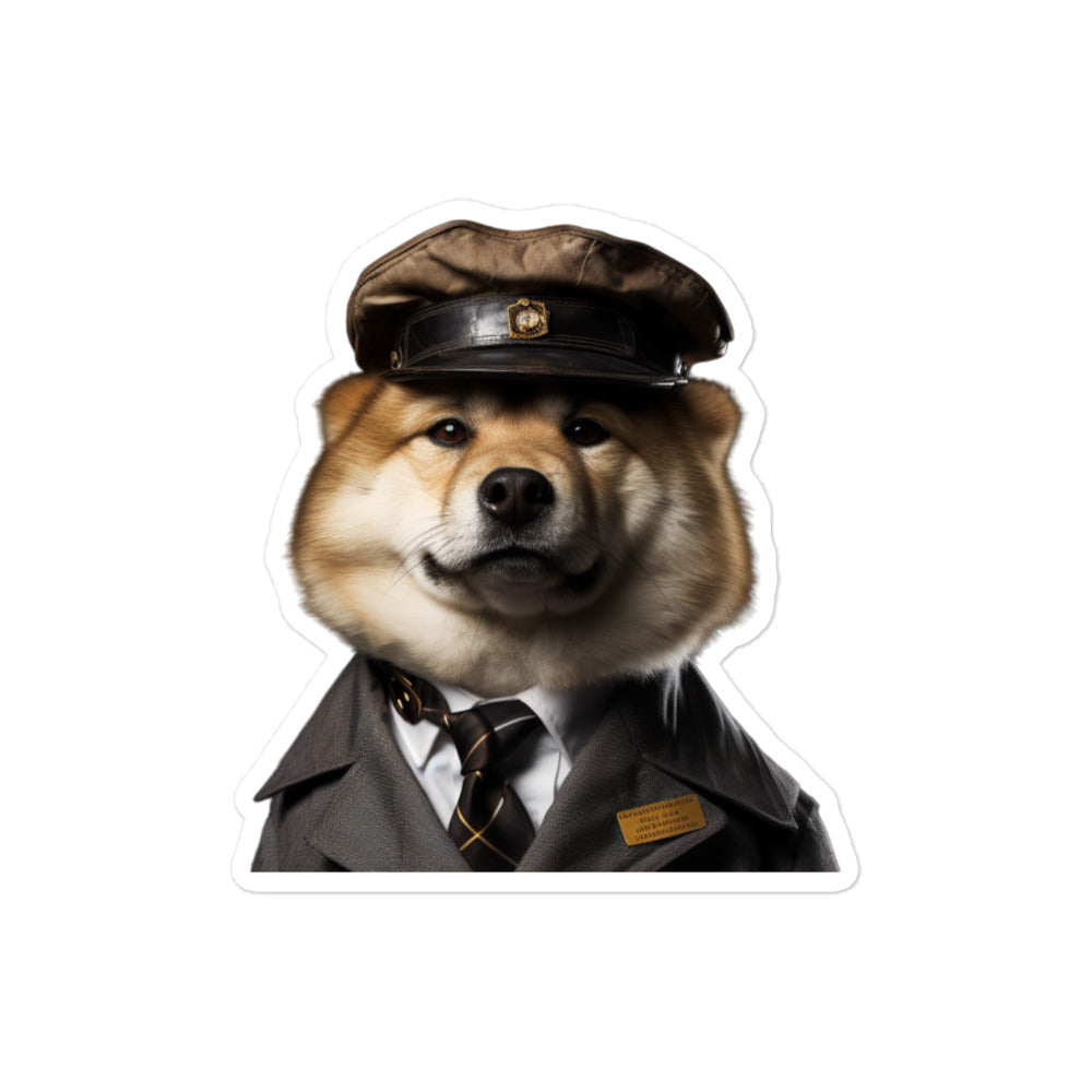 Akita Transit Operator Sticker - Stickerfy.ai