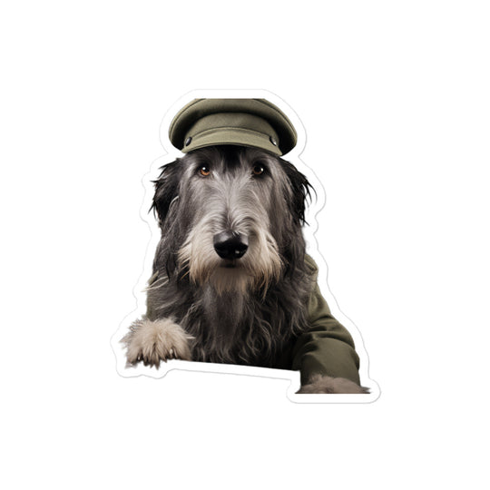 Scottish Deerhound Transit Operator Sticker - Stickerfy.ai