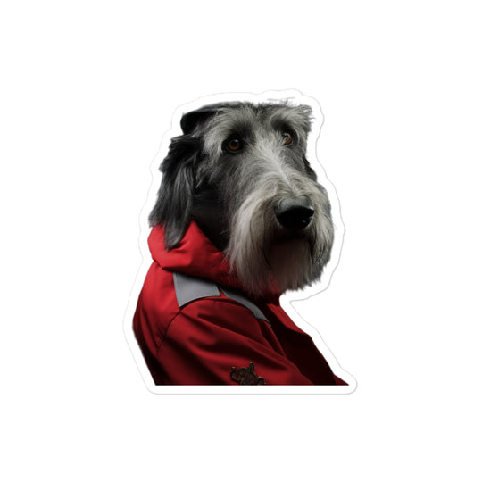 Scottish Deerhound Transit Operator Sticker - Stickerfy.ai