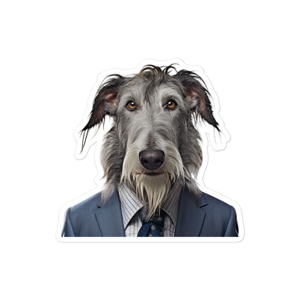 Scottish Deerhound Sales Consultant Sticker - Stickerfy.ai