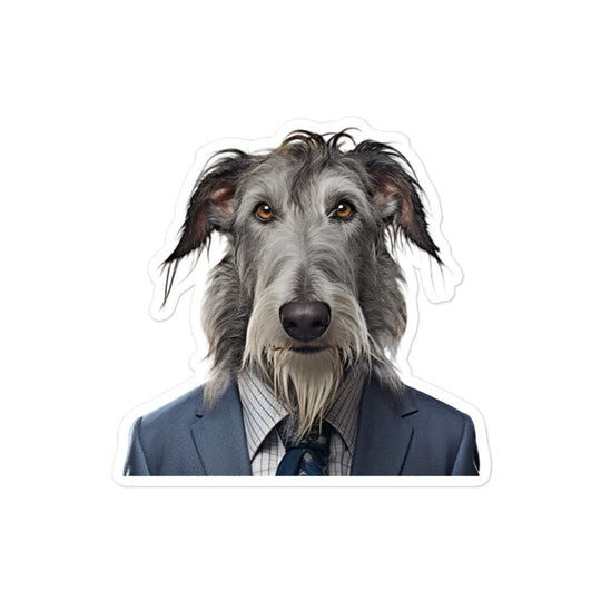 Scottish Deerhound Sales Consultant Sticker - Stickerfy.ai