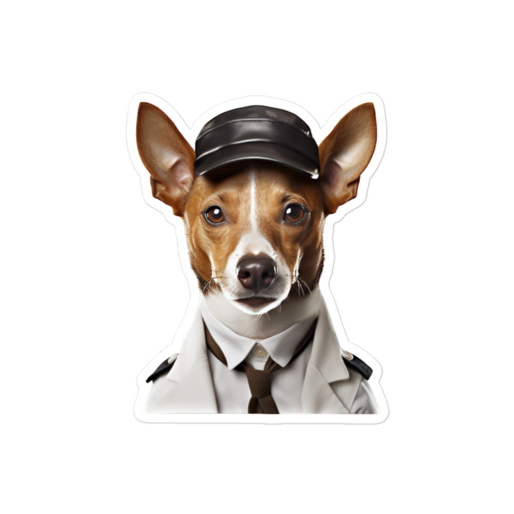 Basenji Transit Operator Sticker - Stickerfy.ai