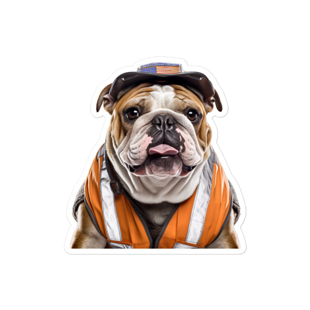 Bulldog Transit Operator Sticker - Stickerfy.ai