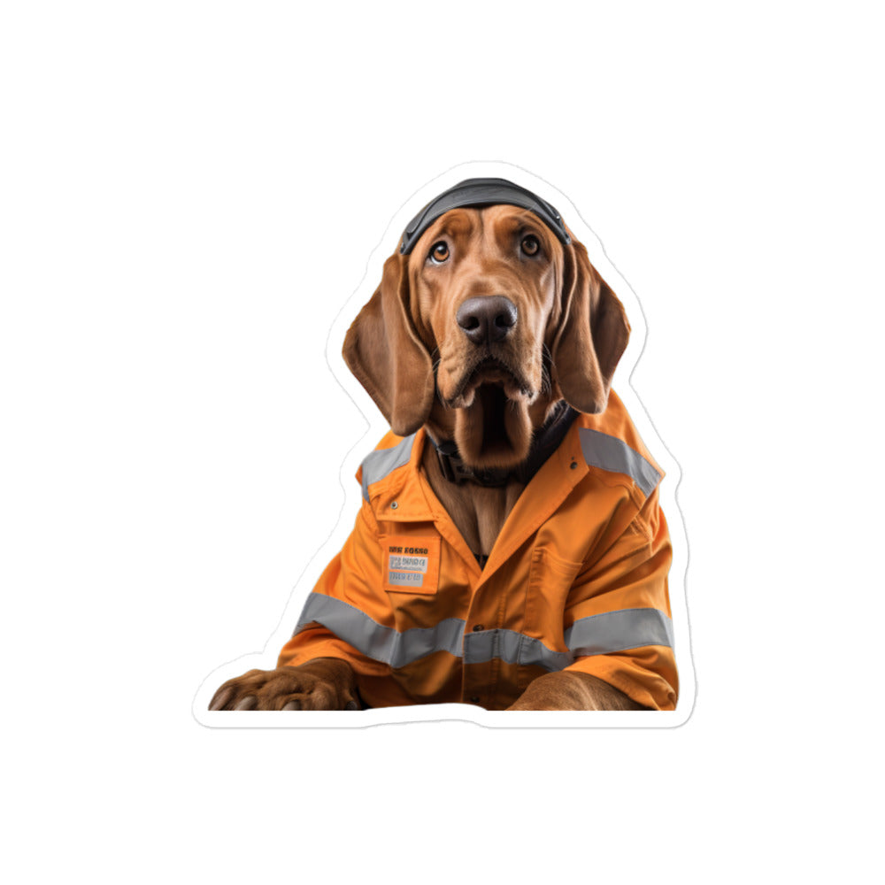 Bloodhound Transit Operator Sticker - Stickerfy.ai