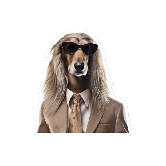 Afghan Hound Sales Consultant Sticker - Stickerfy.ai