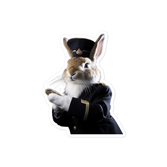 Britannia Petite Transit Operator Bunny Sticker - Stickerfy.ai