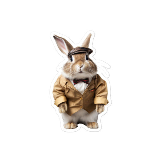 American Transit Operator Bunny Sticker - Stickerfy.ai