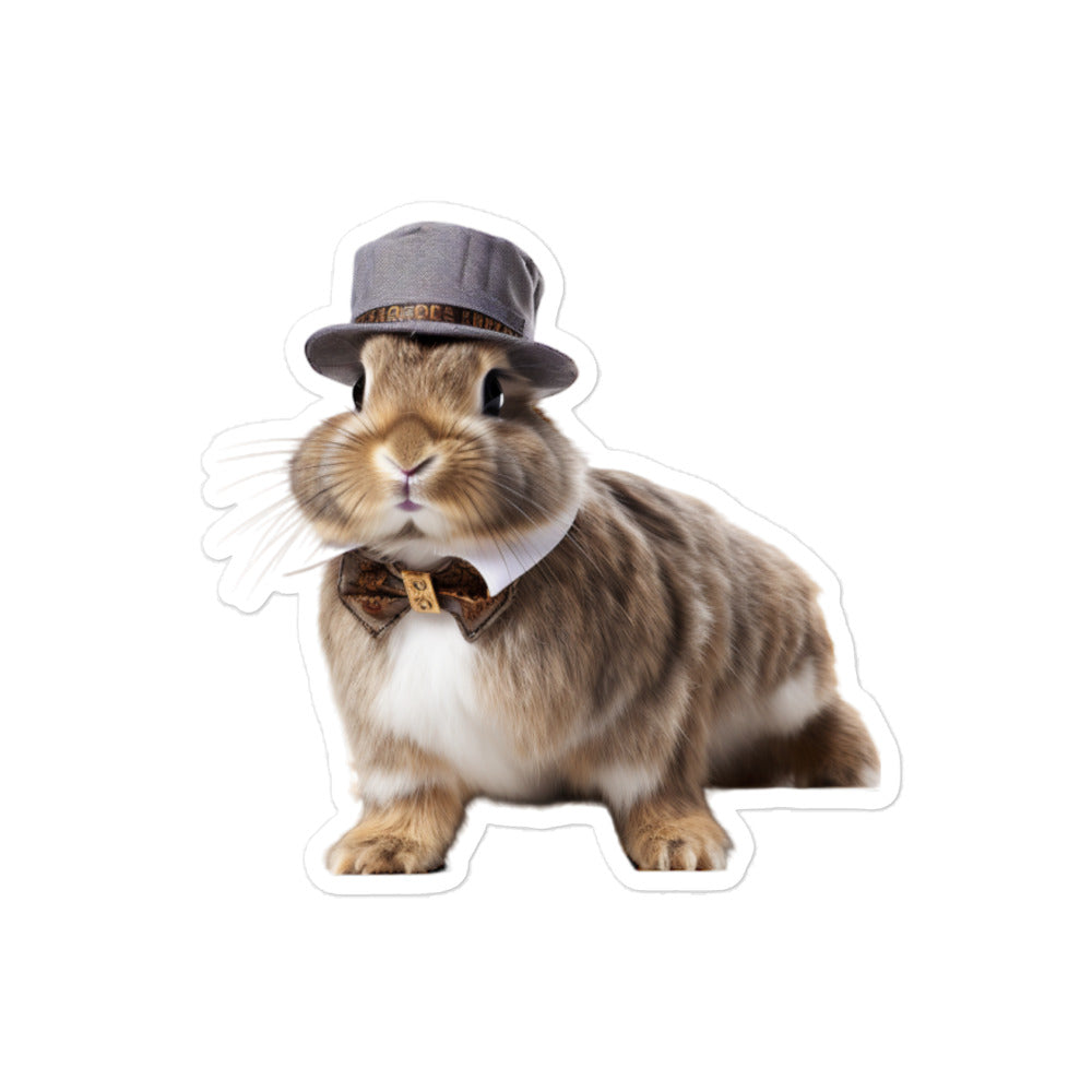 American Transit Operator Bunny Sticker - Stickerfy.ai
