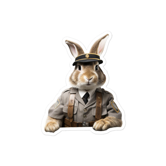 American Transit Operator Bunny Sticker - Stickerfy.ai
