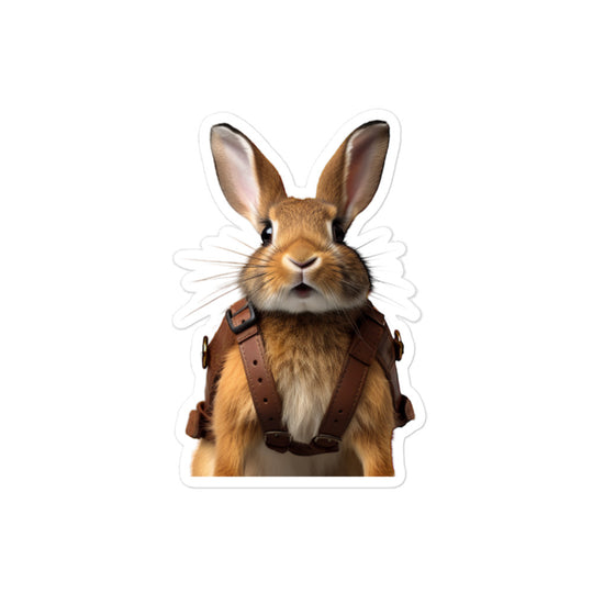 American Contractor Bunny Sticker - Stickerfy.ai