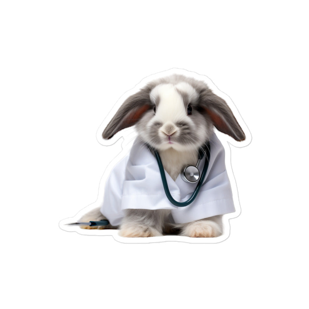 American Fuzzy Lop Compassionate Doctor Bunny Sticker - Stickerfy.ai