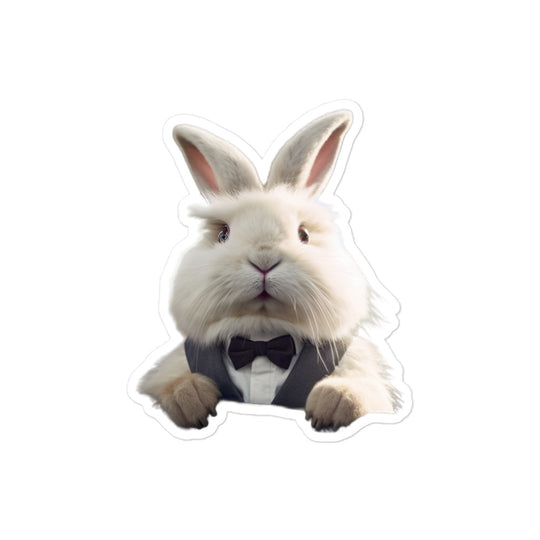 Angora Transit Operator Bunny Sticker - Stickerfy.ai