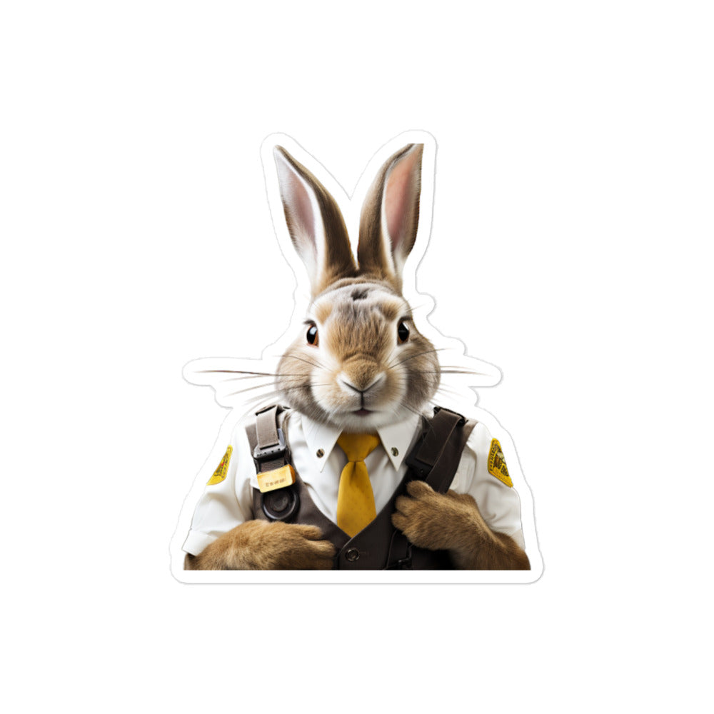 Beveren Transit Operator Bunny Sticker - Stickerfy.ai