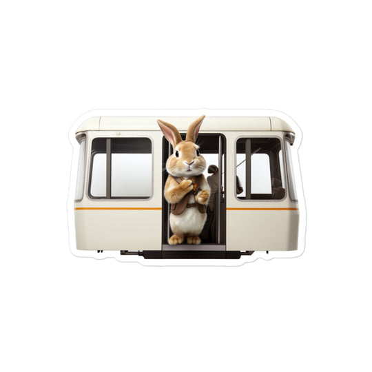 Cinnamon Transit Operator Bunny Sticker - Stickerfy.ai