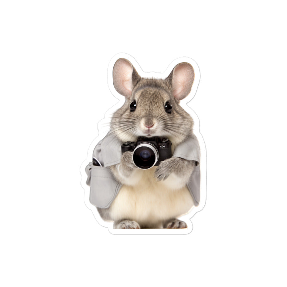 Chinchilla Security Officer Bunny Sticker - Stickerfy.ai