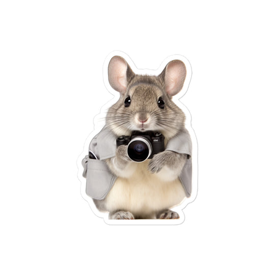 Chinchilla Security Officer Bunny Sticker - Stickerfy.ai