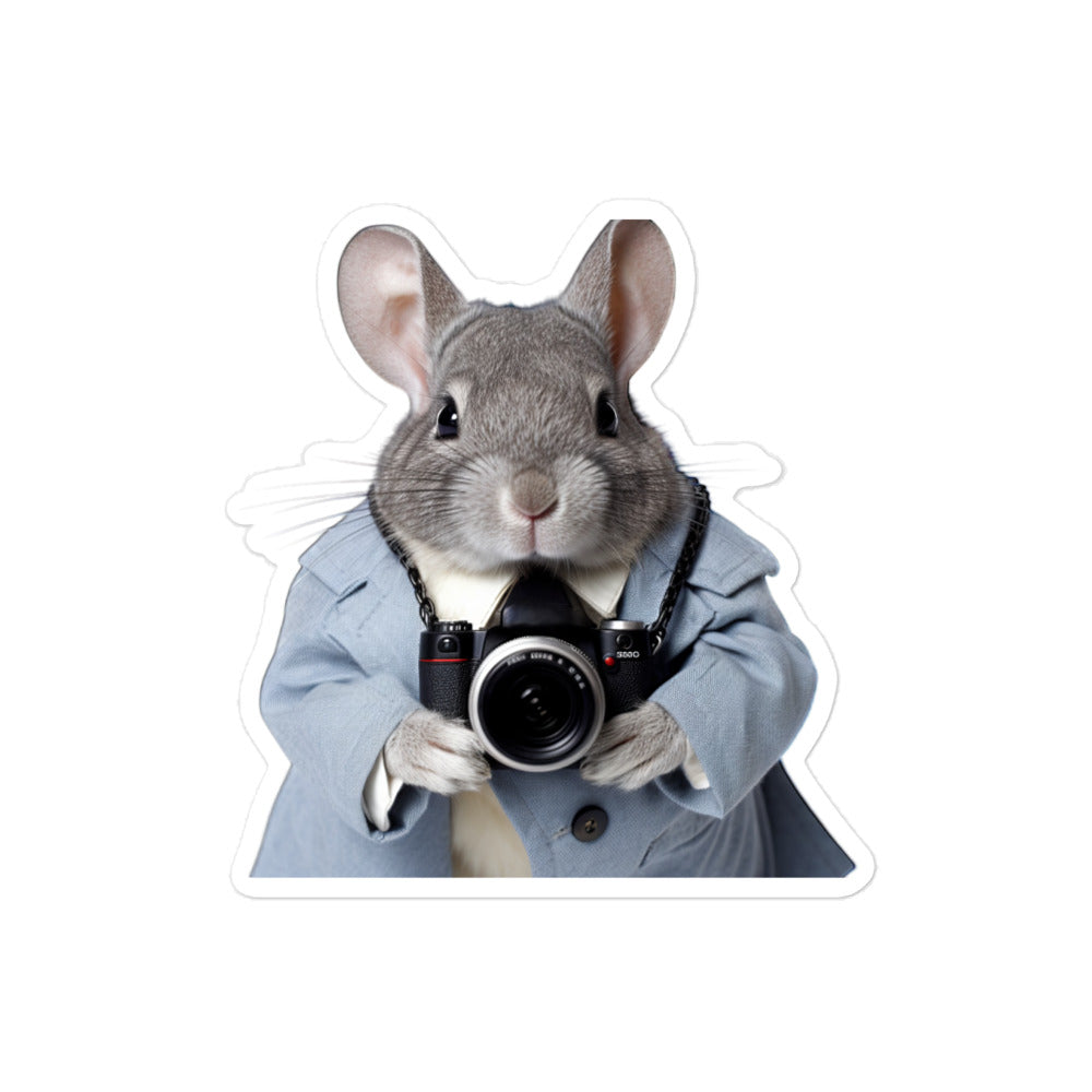 Chinchilla Persuasive Sales Bunny Sticker - Stickerfy.ai