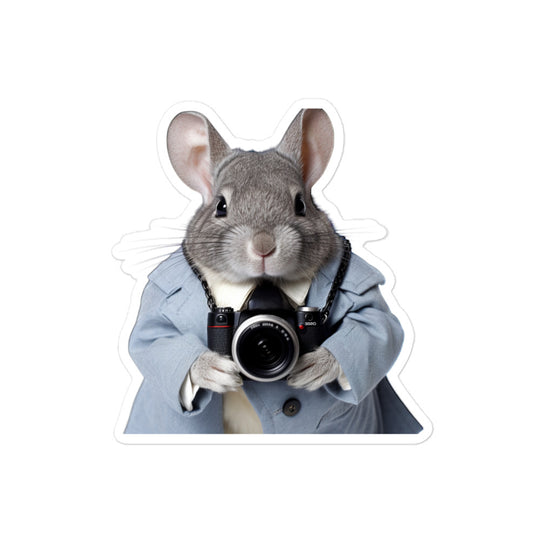 Chinchilla Persuasive Sales Bunny Sticker - Stickerfy.ai