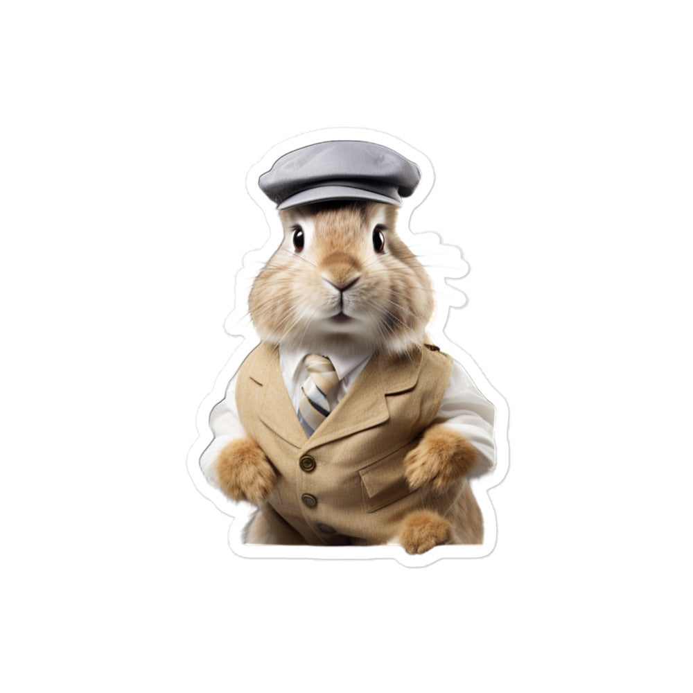 Jersey Wooly Transit Operator Bunny Sticker - Stickerfy.ai
