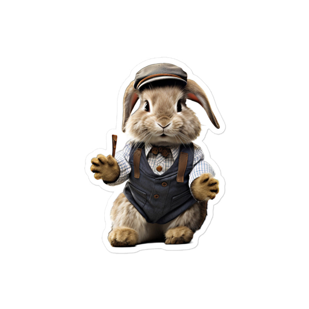 Jersey Wooly Transit Operator Bunny Sticker - Stickerfy.ai